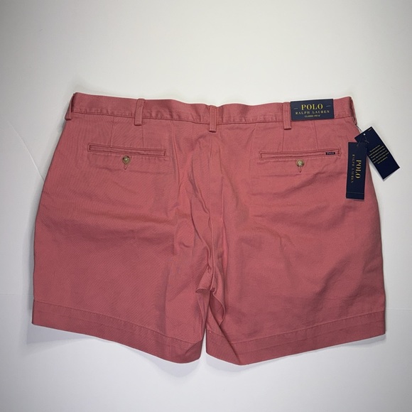 New With Tags Men's Polo Ralph Lauren Classic Fit 6" Shorts Nantucket Red Sz 40 - Picture 2 of 6